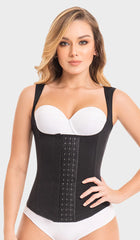 FAJAS MYD C-4055 | TUMMY CONTROL SHAPEWEAR VEST GIRDLE | DAILY USE OPEN BUST SHAPER | POWERNET