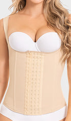 FAJAS MYD C-4055 | TUMMY CONTROL SHAPEWEAR VEST GIRDLE | DAILY USE OPEN BUST SHAPER | POWERNET