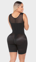 Fajas MYD F00489 | Fajas Colombianas Post Surgery Mid Thigh Shapewear Bodysuit for Guitar and Hourglass Body Types