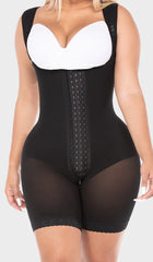 Fajas MYD F00489 | Fajas Colombianas Post Surgery Mid Thigh Shapewear Bodysuit for Guitar and Hourglass Body Types