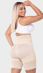 FAJAS MYD SXA00728 HOURGLASS POST SURGERY BBL EXTRA HIGH WAIST SHAPEWEAR T SHORTS FOR TUMMY CONTROL / POWERNET