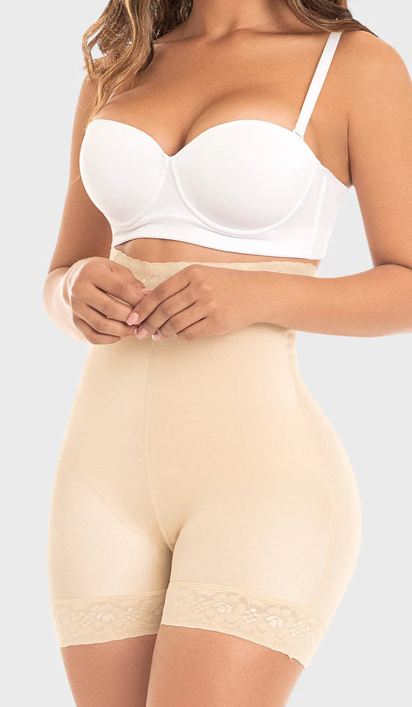 CURVEEZ Women's Tummy Control Shapewear - Butt Lifting, Full Body Shapewear  with Leg Compression - Seamless Bridal Lingerie Nude at  Women's  Clothing store