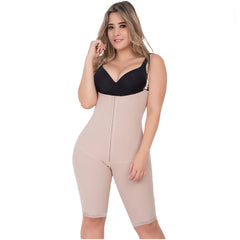 UpLady 6172 | Open Bust Tummy Control Butt Lifter Knee Length Bodysuit