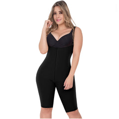 UpLady 6172 | Open Bust Tummy Control Butt Lifter Knee Length Bodysuit