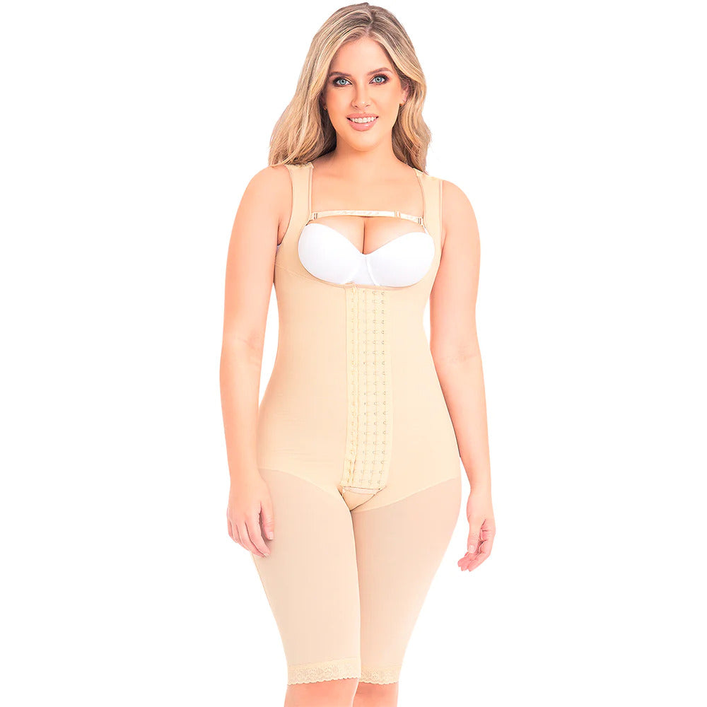 Fajas Colombianas MYD Post Surgery Faja for Women Mid Thigh Shaper Powernet