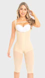 MYD F0075 KNEE-LENGTH FAJA WITH BACK COVERAGE AND WIDE STRAPS