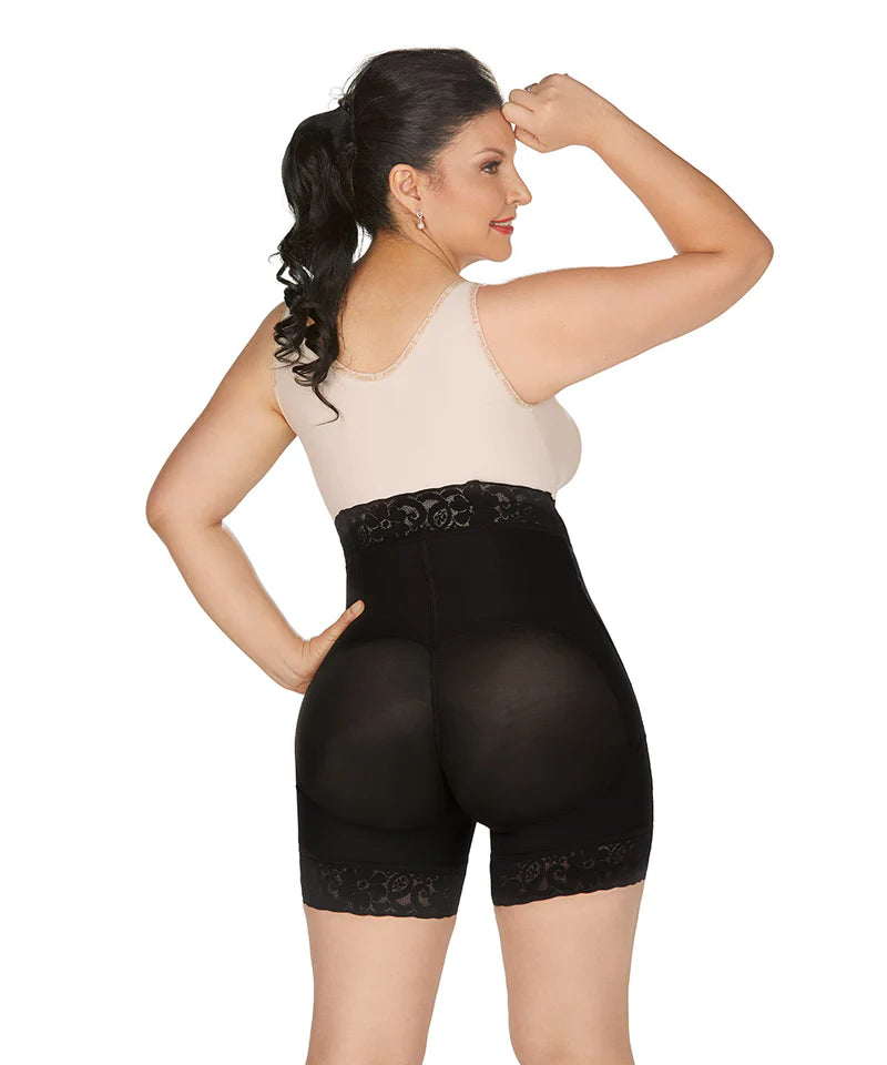 Forma Tu Cuerpo, Faja Colombiana, Short Bodysuit with Central Hooks and  sleeves-4XS Beige at  Women's Clothing store